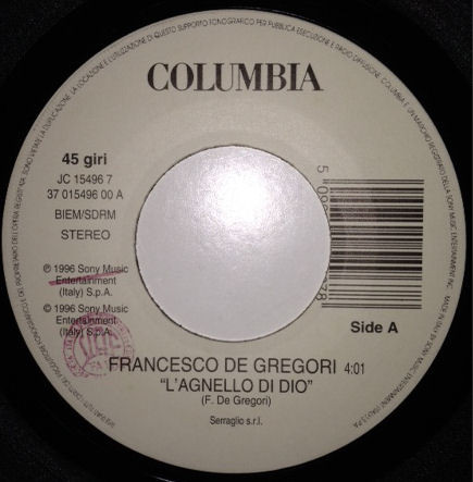 Francesco De Gregori / Fugees – L'Agnello Di Dio / Ready Or Not (1996,  Vinyl) - Discogs