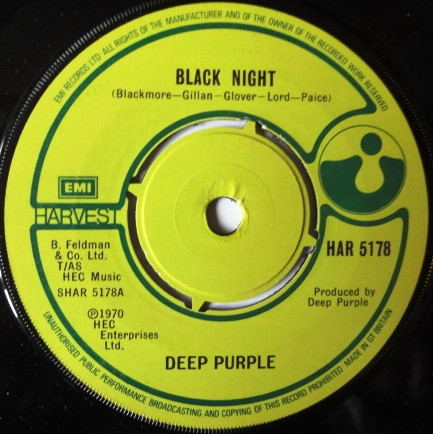 Deep Purple – Black Night / Strange Kind Of Woman (1979, Vinyl) - Discogs