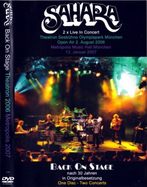 La cabra Billy carencia Probar Sahara – Back On Stage (2008, DVD) - Discogs