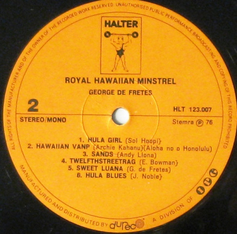 last ned album George de Fretes - Royal Hawaiian Minstrel