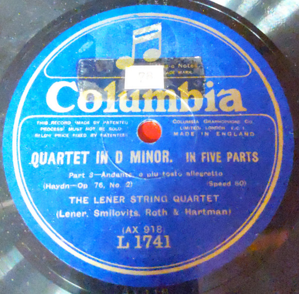 ladda ner album The Lener String Quartet - Quartet In D Minor In Five Parts