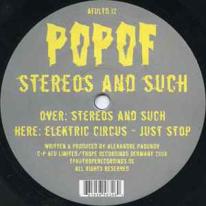 Popof - Stereos And Such album cover