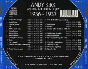 Andy Kirk And His Clouds Of Joy - 1936-1937