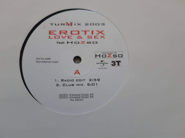 Ufrugtbar Erklæring TVstation Erotix feat. HoZso – Love & Sex (2003, Vinyl) - Discogs
