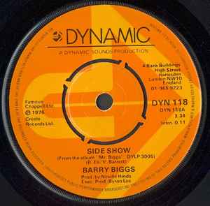 Side Show / I'll Be Back - Barry Biggs