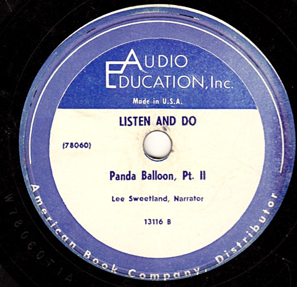 Album herunterladen Lee Sweetland - Listen And Do Series Vol 3 Panda Balloon Jocko The Dancing Monkey