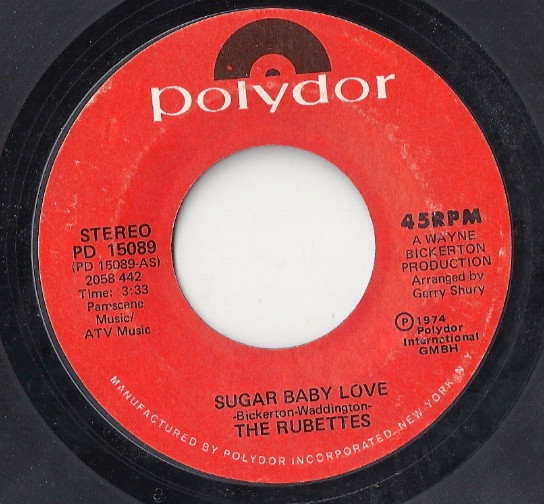 The Rubettes – Sugar Baby Love / You Could Have Told Me (1974