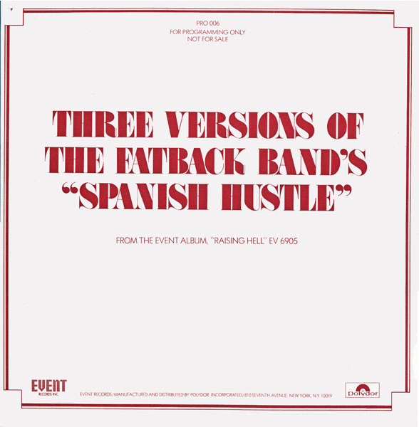 The Fatback Band - Spanish Hustle | Releases | Discogs