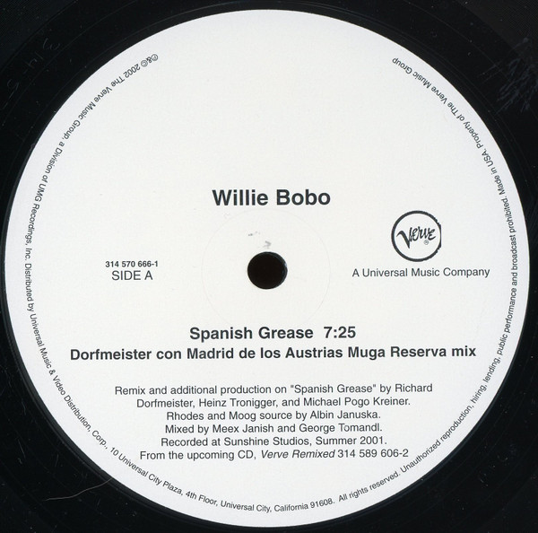 Willie Bobo – Spanish Grease (2002, Vinyl) - Discogs