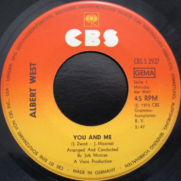 Album herunterladen Albert West - You And Me