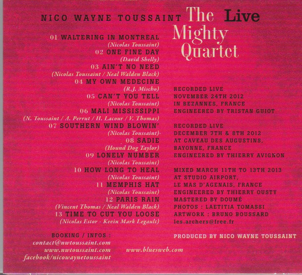 last ned album Nico Wayne Toussaint - The Mighty Quartet Live