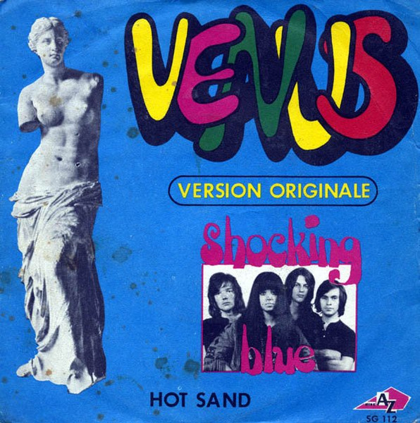 Shocking Blue – Venus / Hot Sand (1969, black/pink labels, Vinyl 