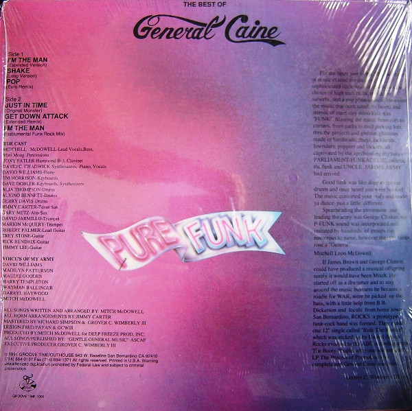 General Caine - The Best Of General Caine (Pure Funk) | Releases