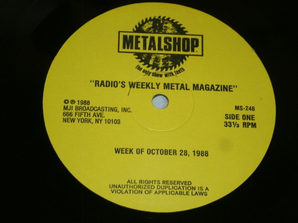 descargar álbum Various - Metalshop Radios Weekly Metal Magazine Week Of October 28 1988