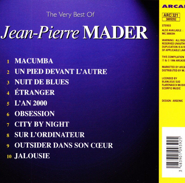last ned album JeanPierre Mader - The Very Best Of