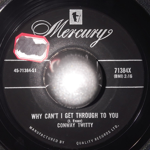 Conway Twitty – Double Talk Baby / Why Can't I Get Through To You