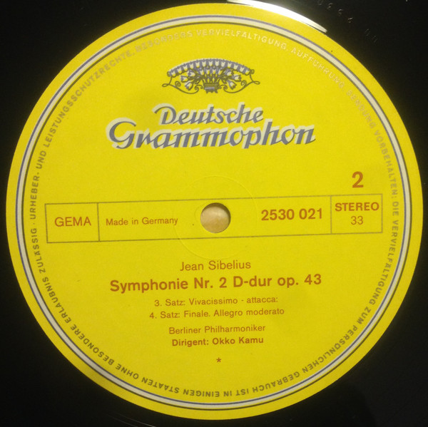 last ned album Jean Sibelius Berliner Philharmoniker Okko Kamu - Symphonie Nr 2 D dur In D Major En Ré Majeur Op 43