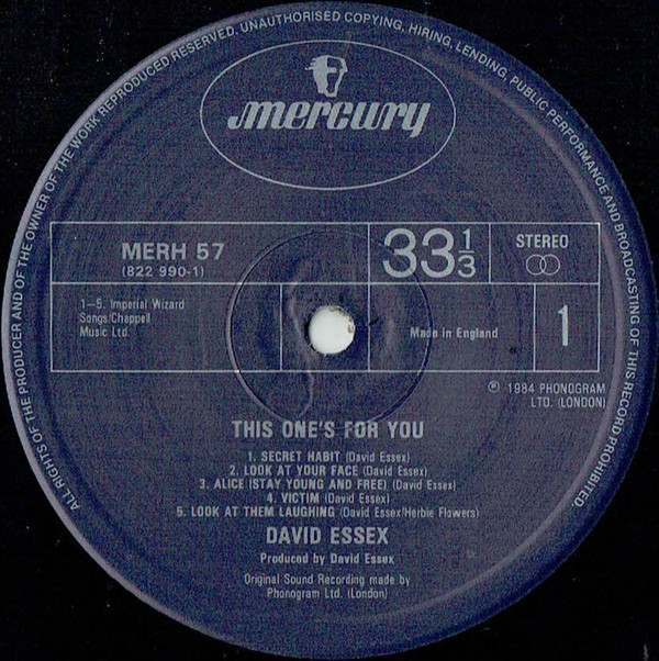 baixar álbum David Essex - This Ones For You