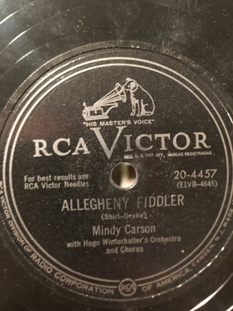 last ned album Mindy Carson With Hugo Winterhalter's Orchestra And Chorus - Allegheny Fiddler I Warm So Easy So Dance Me Loose