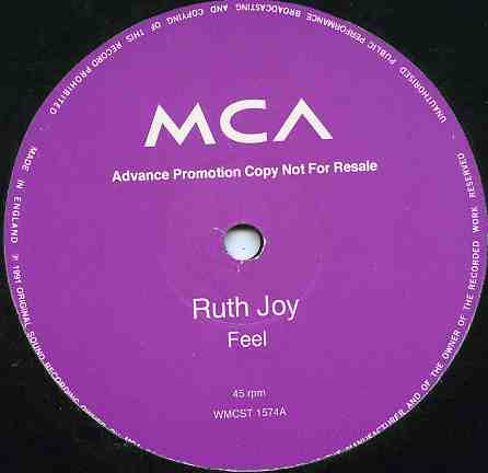 Ruth Joy – Feel (1992, Vinyl) - Discogs