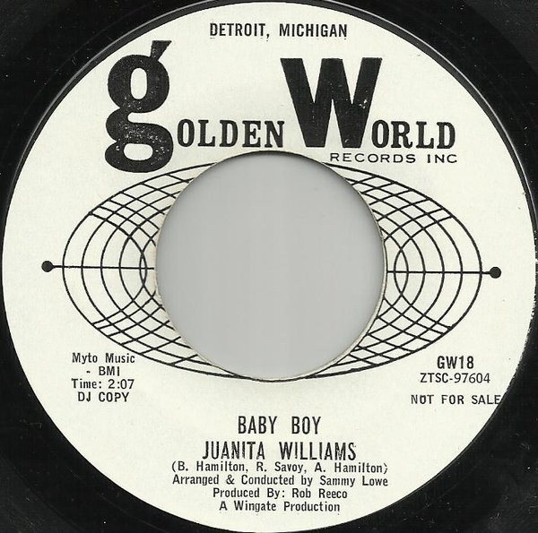 Juanita Williams – Baby Boy (1964, Vinyl) - Discogs