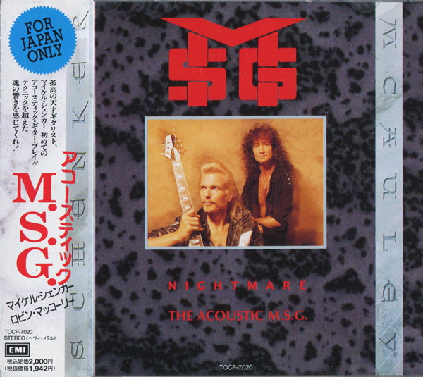 MSG – Nightmare - The Acoustic M.S.G. = アコースティックM.S.G. 
