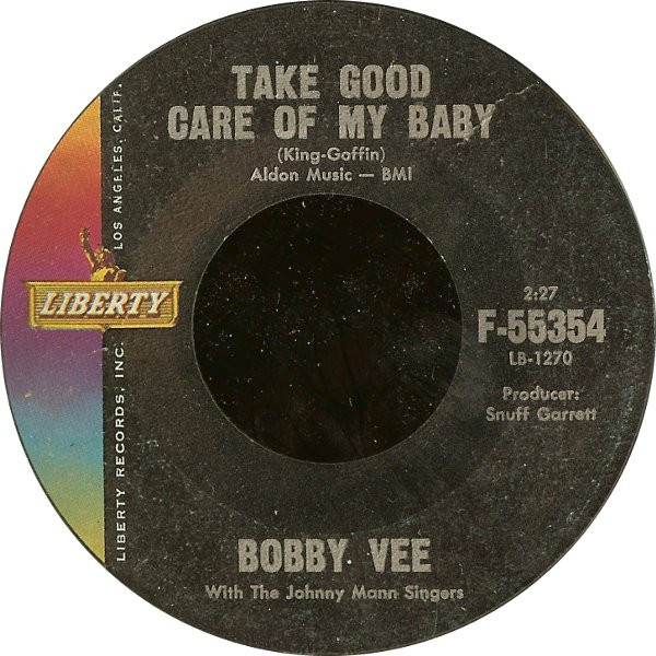 Bobby Vee – Take Good Care Of My Baby / Bashful Bob (1961, Monarch