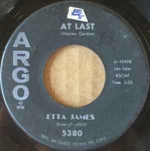 Etta James - At Last / I Just Want To Make Love To You album cover
