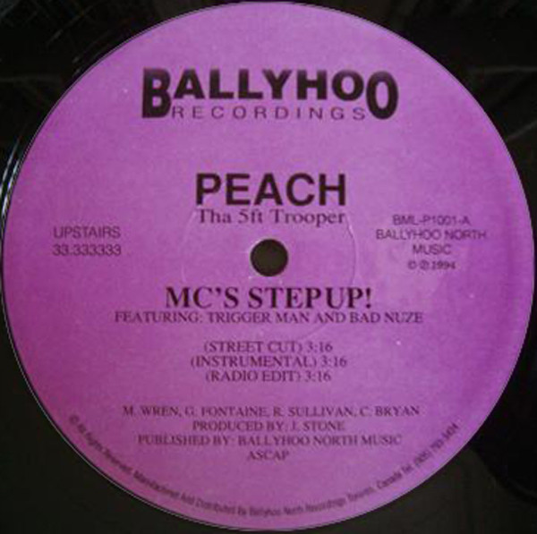 baixar álbum Peach Tha 5ft Trooper - Mcs Step Up Do You Like Ma Flow Yo