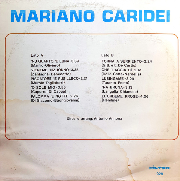 télécharger l'album Mariano Caridei - Mariano Caridei