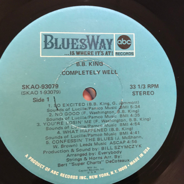 B.B. King - Completely Well | Releases | Discogs