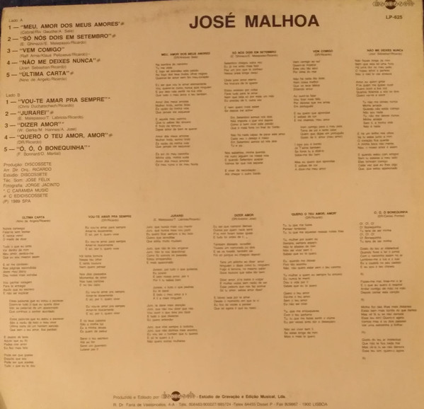 lataa albumi José Malhoa - Meu Amor Dos Meus Amores