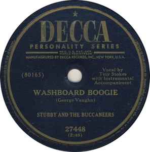 Captain Stubby And The Buccaneers - Washboard Boogie / Noah Was The Man album cover