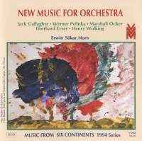 Jack Gallagher - New Music For Orchestra (Music From Six Continents: 1994 Series) album cover