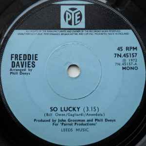Freddie Davies - So Lucky album cover