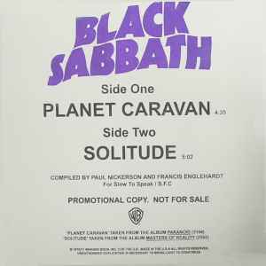 Planet Caravan / Solitude - Black Sabbath