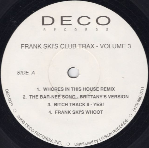 Frank Ski – Frank Ski's Club Trax - Volume 3 (1993, Vinyl) - Discogs