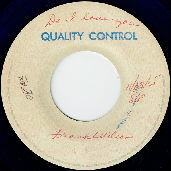 Frank Wilson - Do I Love You (Indeed I Do) | Releases | Discogs