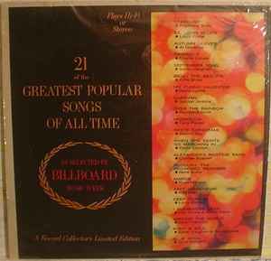 21 Of The Greatest Popular Songs Of All Time (1963, Vinyl) - Discogs