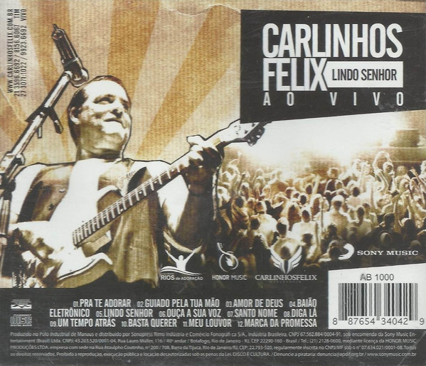 Album herunterladen Carlinhos Felix - Lindo Senhor Ao Vivo