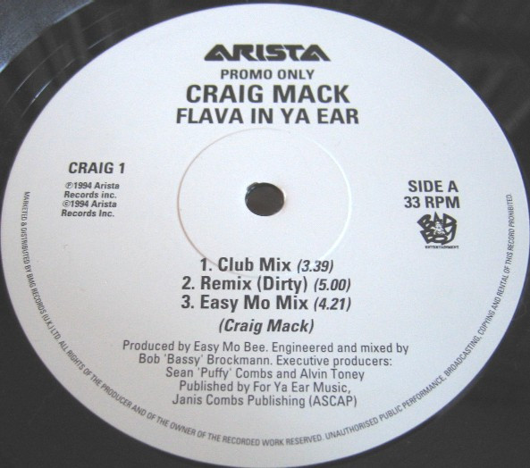 Craig Mack – Flava In Ya Ear (1994, Vinyl) - Discogs