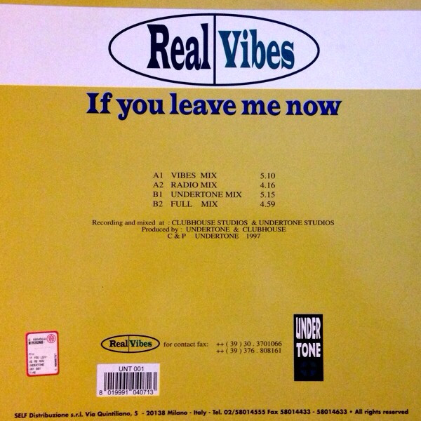 Album herunterladen Real Vibes - If You Leave Me Now