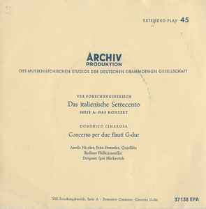 Domenico Cimarosa - Concerto Per Due Flauti G-dur album cover