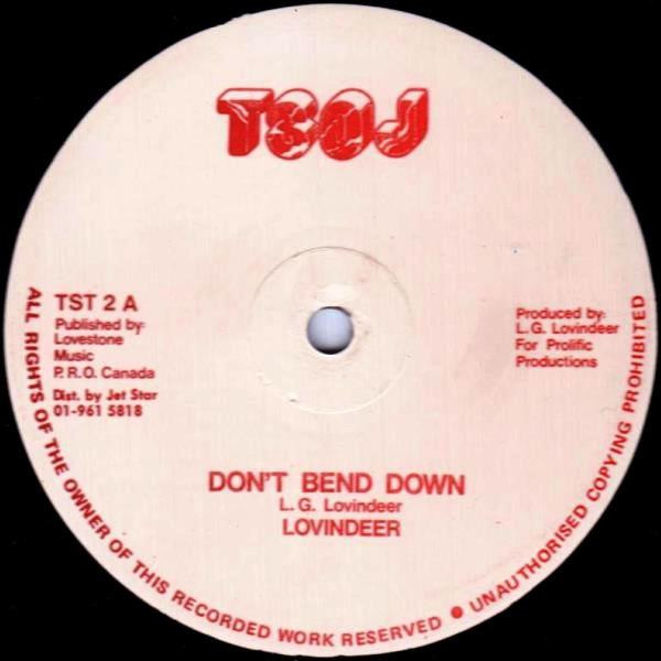 Lovindeer – Don't Bend Down (1987, Vinyl) - Discogs