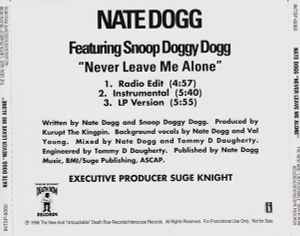Nate Dogg Featuring Snoop Doggy Dogg – Never Leave Me Alone (1996 ...