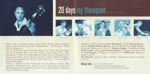 descargar álbum Roy Thompson & The Mellow Kings - 20 Days