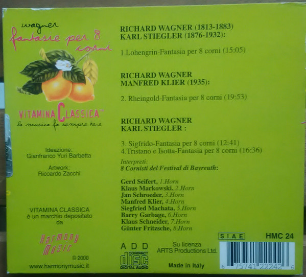 last ned album Richard Wagner - Fantasie Per 8 Corni
