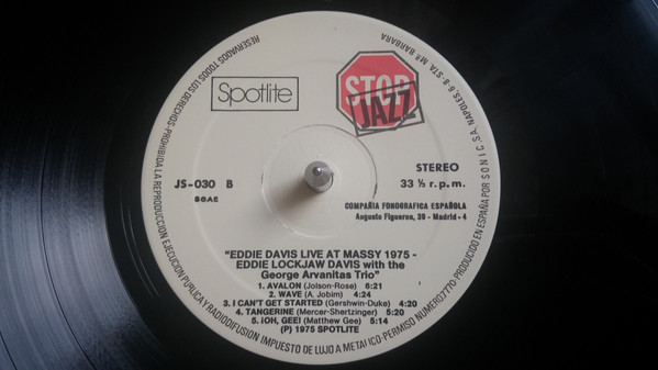 baixar álbum Eddie Davis - Eddie Davis Live At Massy 1975