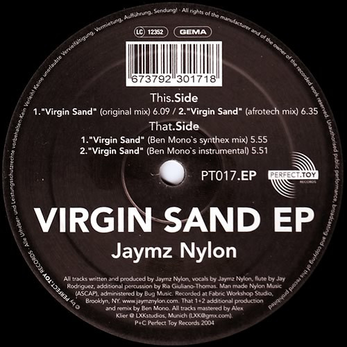 lataa albumi Jaymz Nylon - Virgin Sand EP