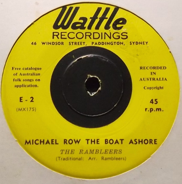 The Rambleers Michael Row The Boat Ashore Vinyl Discogs